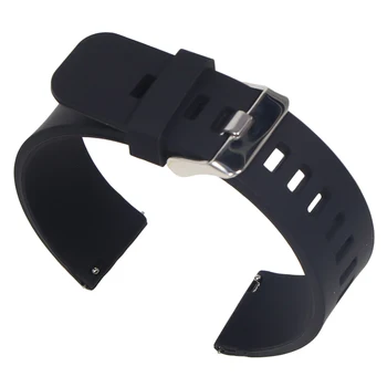 Gumené Watchband 18 mm 20 mm 22 mm Rýchle Uvoľnenie Nahradenie Náramok Muži Čierne Športové Silikónové Hodinky Remienok Pásma