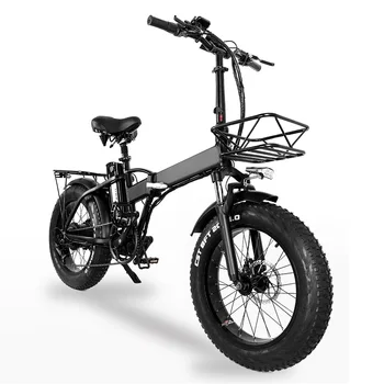 GW20 750W 20-Palcový Elektrický Skladací Bicykel, 4.0 Tuku Pneumatiky, 48V Výkonné Lítiové Batérie, Snow Bike, Silu Pomáhať Bicykli