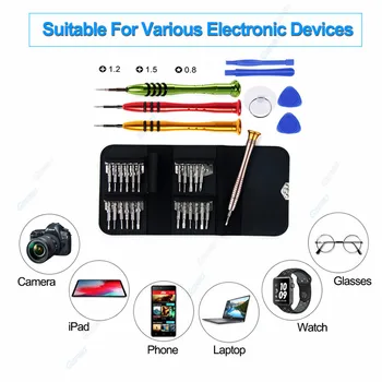 GZERMA 33 v 1 Presnosť Skrutkovač Nástrojov pre Opravy Kit S 24pcs Bitov Pre iPad, MacBook Pro Air Opravy DIY Telefón Repair Tool Set