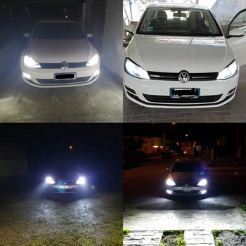 GZKAFOLEE 2x Nízke svetlo H7 LED 8000LM Auto Žiarovky Svetlometu s Adaptér pre VW Golf MK6 MK7 Passat Colf R GLAXAY Mercedes Benz Metris