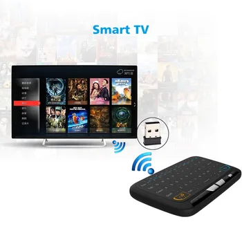 H18 MINI Klávesnica 2,4 GHZ Bezdrôtové Plný Touchpad Radič Herné Vzduchu Myš pre Smart tv Android TV Box PC Práca s X96 MINI