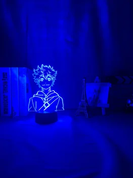 Haikyuu Shoyo Hinata Obrázok Akryl Led Nočné Svetlo Animefor Deti Spálňa Decor Nočného Pohode Manga Gadget Dieťa Stolná Lampa