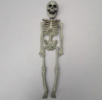 Halloween lebky, kosti Poseable Celý Život Veľkosť Ľudskej Kostry Halloween Dekorácie, Party Vrtule 40 CM