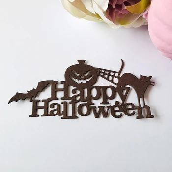 Halloween nové Rezanie Kovov Zomrie Nové Šablóny pre DIY Scrapbooking Papier Karty Plavidlá Robiť Plavidlá Dekorácie