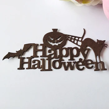 Halloween nové Rezanie Kovov Zomrie Nové Šablóny pre DIY Scrapbooking Papier Karty Plavidlá Robiť Plavidlá Dekorácie