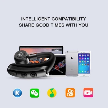 Handsfree Business Bluetooth Headset Auto Handsfree Bezdrôtové Bluetooth Slúchadlá S Mikrofónom Pre IPhone Xiao Samsung Huawei