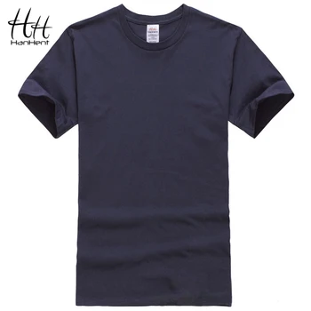 HanHent 100 Bavlna Crossfit T shirt pre mužov vo vzpieraní Letné Biele tričko Muž Grafické Tees Mužov Street Workout Vytlačené Tričko