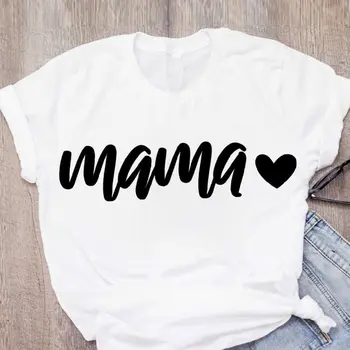 Hararuku Mama T-shirt Femme Móde Ženy Krátky Rukáv Ulzzang Vytlačené Mama Život Tričko Retro Tee Top kórejské Oblečenie,Drop Ship
