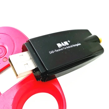 Hardvérový kľúč USB 2.0 DAB+ Digitálne Rádio Prijímač, Antény pre Android Navigačný Auto DVD Prehrávač USB DAB/DAB