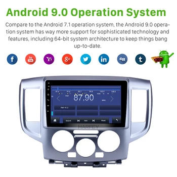 Harfey Android 10.0 API 29 Auto Multimediálny Prehrávač GPS 9