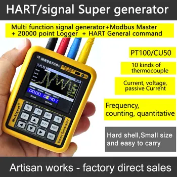 HART Modem 4-20mA generátora signálu kalibrácia Prúd napätie PT100, termočlánok Tlak vysielač Logger frekvencia MR9270S+