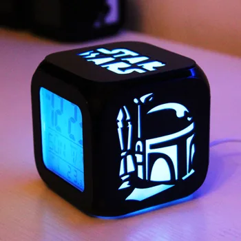 Hasbro Star Wars Údaje Darth Vader Luke Skywalker Bojové Akcie Obrázok Pohode LED Hodiny, Hračky pre Deti Star Wars Hračky Model