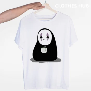 Hayao Miyazaki Anime Ducha Preč T-shirt O-Krku, Krátke Rukávy Lete Ležérne Módne Unisex Mužov A Žien Tričko