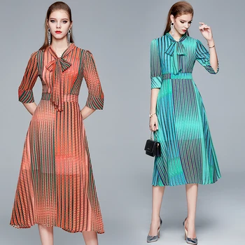 HAYBLST Značky Šaty Žien 2020 Lete Plus Veľkosť Šaty, Oblečenie Vestidos Vysokej Kvality v Európskom Štýle Elegantné Oblečenie Šifón