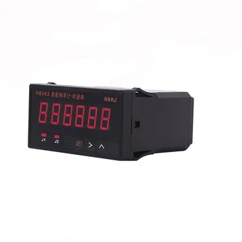 HB962 Dual Nastavenie Šesť-miestny Displej Frekvenčný Čítač / Tachometra / Line Speed Meter