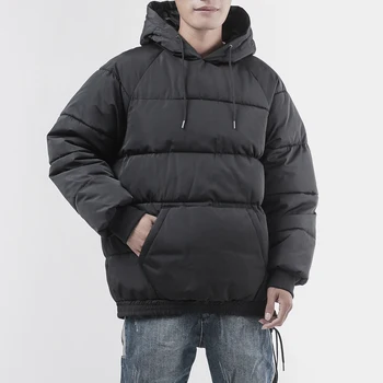 HCXY značky zimné 2020 nové voľné pánske teplé kapucňou chlieb kabát bavlna krátke pánske hrubé mužov veľká veľkosť pánske bežné teplá bunda