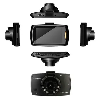 HD 1080P Auta DVR Kamera 140 Stupeň Dashcam Noc Verzia Jazdy Záznamník Auto Video Registrátorov G-Senzor Dash Cam