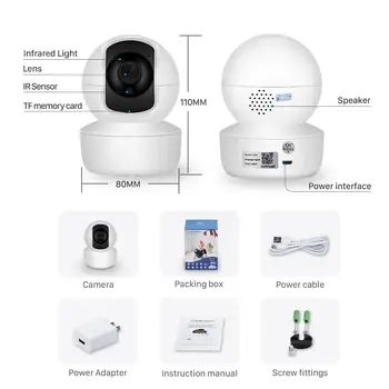 HD 1080P Cloud IP Kamera Home Security Dohľadu Auto Sledovanie Siete WiFi Bezdrôtové Kamery CCTV Kamery YCC365 App
