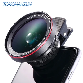 HD Optické Sklo 0.6 x širokouhlým Objektívom S 15x Super Makro Objektív pre iPhone 6 7 6 8 Plus Samsung S9 S8 Poznámka 8 9 Objektív Fotoaparátu Auta