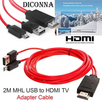 HDMI Adaptér Micro USB-HDMI 1080P HD TV Kábel, Adaptér pre Samsung S3 S4 S5