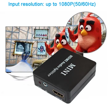 HDMI Audio Extractor 5.1 /2.0 HDMI Audio Extractor Rozbočovač HDMI (Audio Extractor Optický TOSLINK SPDIF