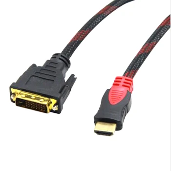 HDMI-DVI Kábel 1080P Pozlátené Mužov a 24+1 Pin Male Video Kábel pre HDTV DVD Projektor 1,5 m až 20 m HDMI-DVi Adaptér