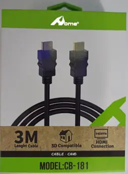 HDMI KÁBEL 1,5 M a 3 m KÁBEL s dvojitou 3D kompatibilný s HDMI pripojenie.