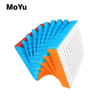 HelloCube MOYU Meilong série MF10 10X10 1X11 12X12 /15X15 magic cube Stickerless rýchlosť magic puzzle kolekcia hračiek
