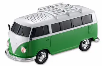 HENGYUE 1pcs bluetooth reproduktor farebné mini reproduktor auto tvar mini bus reproduktorov box MP3++U diskov+TF+FM, funkcia+bluetooth