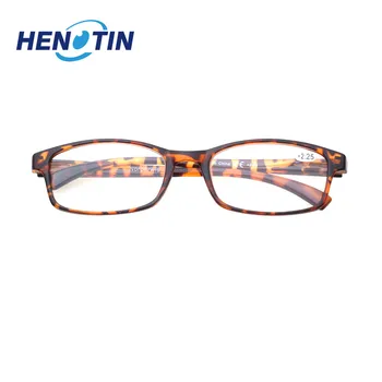 Henotin nové retro okuliare na čítanie obdĺžnikový dizajn rámu, mužov a žien voľný čas okuliare na čítanie 0,5 až 6.0