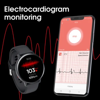 HERALL 2020 EKG Smart Hodinky Bluetooth Hovory Smartwatch Muži Ženy Nepremokavé Srdcovej frekvencie, Krvného Tlaku Pre Samsung Android iOS