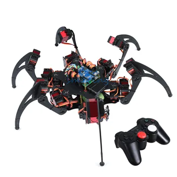 Hexapod Robotický Pavúk 450x450mm Šesť Nohy Robot Rám Auta S PS2 Diaľkové ovládanie pre DIY Smart Model