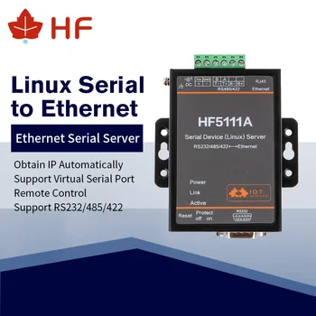 HF5111A Priemyselné RJ45 RS232/485/422 Sériový Ethernetový Konektor Linux Sériový Port Server Converter Zariadenia