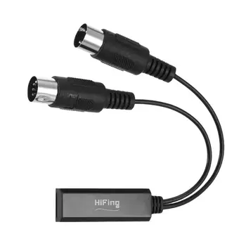 HiFing Bezdrôtová MIDI Adaptér Bluetooth 4.0, 5-pin DIN MIDI Adaptér