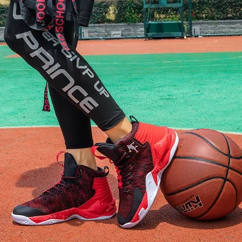 High-top Jordánsko Basketbalové Topánky pánske Odpruženie Basketbalové Tenisky Muž Zapatos Hombre Priedušná Vonkajší Športová Obuv