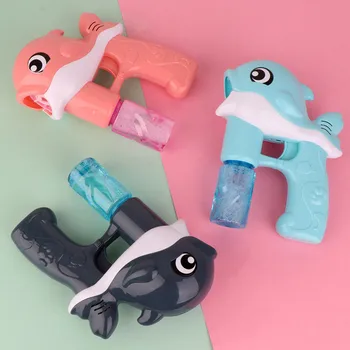 HIINST Automatické Dolphin Bublina Stroj Cartoon Lete Hračka Vonku S Svetla A Hudby 2020 najnovšie bubliny zbraň