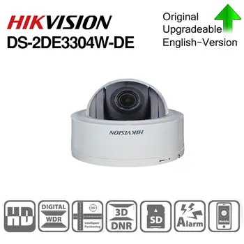 Hikvision Pôvodné PTZ Cam, DS-2DE3304W-DE 3MP IP Siete Mini Dome Kamera, 4X Optický Zoom 2-way Audio Podpora Ezviz Vzdialený Pohľad