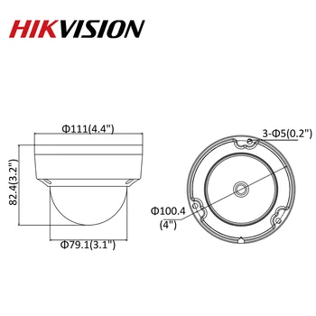 Hikvision Pôvodného IP Kamera DS-2CD2185FWD-I 8MP Sieťová Kupolovitá POE IP Kamera H. 265 CCTV Kamery SD Kartu IK10 IP67 4pcs/veľa