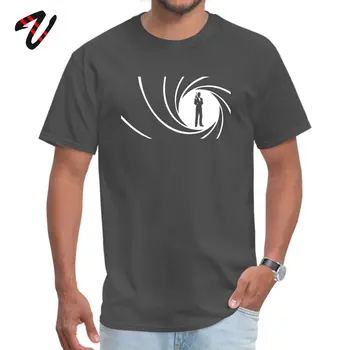 Hip Hop Muž Tričko Jednoduché, Bežné Topy & Tees James Bond 007 Logo Tlače T-shirts Bavlna, Krátky Rukáv Tričko Vysokej Kvality