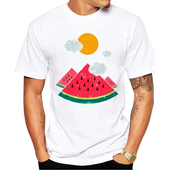 Hipster Bežné Topy 2020 Mužov Prispôsobené T-shirt Módne eatventure Melón Dizajn, Krátky rukáv mužov, T Košele