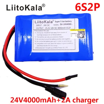 HK LiitoKala 24V 4Ah Batériu 25.2 V 4000mAh 18650 Batérie Nabíjateľné Batérie Mini 2Portable Nabíjačka Pre LED/Lampa/Fotoaparát