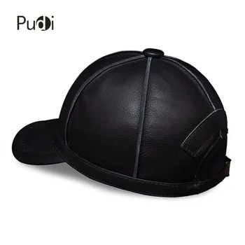 HL028 pravej kože mužov šiltovku klobúk nová značka pánskej reálnom kožené dospelých pevné nastaviteľné klobúky/čiapky