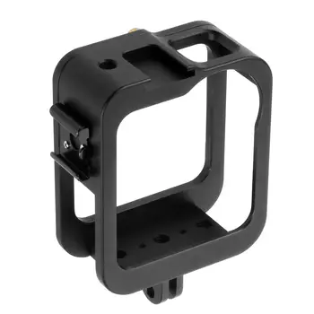 Hliníkové CNC Ochranný Kryt 360 VR Panoramatická Kamera Klietka pre Gopro Max Rám Odnímateľné Rýchle Uvoľnenie Prípade s Cold Shoe Mount