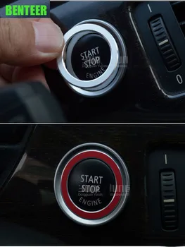 Hliníkové M napájanie výkon Auto štart spínač dekorácie-nálepky na BMW E90 E60