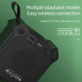 HOCO Prenosné Vonkajšie Bezdrôtové Bluetooth Reproduktor Šport Reproduktor Bluetooth 5.0 pre iPhone 11 xiao MP4 s TF Audio Prehrávač Hudby