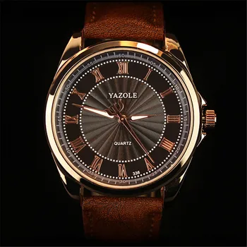 Hodinky Mužov 2020 Nový Štýlový YAZOLE Top Značky Luxusných Obchodných Náramkové hodinky Kožené Watchband Quartz Hodiny reloj hombre