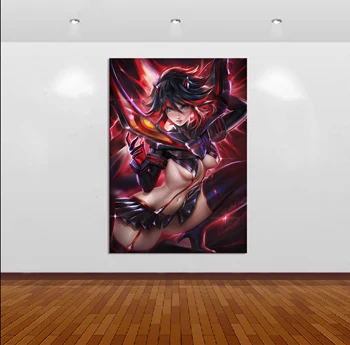 Home Decor Plátno ZABIŤ la ZABIŤ Ryuko Matoi 1 Kus Anime Sexy dievča Umenie Plagátu Vytlačí Obrázok Stenu, Dekorácie, Maliarstvo, veľkoobchod