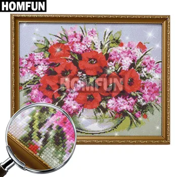 HOMFUN 5D Vyšívanie, Diy Diamond Maľovanie Cross Stitch 
