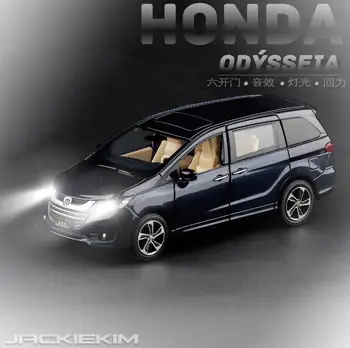 Honda odyssey autíčka Diecast Kovový Model AUTA, Hračky pre deti, deti, Zvuk, Osvetlenie Vytiahnuť Späť dary, zbierky hobby
