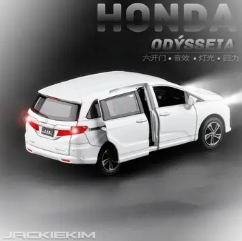 Honda odyssey autíčka Diecast Kovový Model AUTA, Hračky pre deti, deti, Zvuk, Osvetlenie Vytiahnuť Späť dary, zbierky hobby